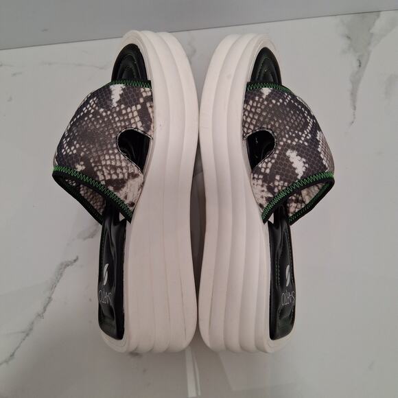 Franco Sarto Vina Women Snake Fabric Print Platform Size 8M - Picture 9 of 11